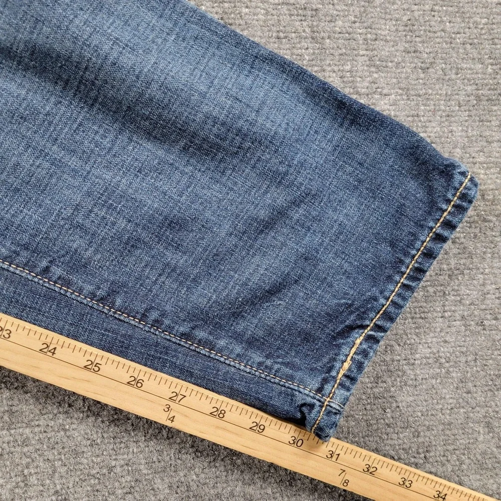 Levis 508 Jeans Mens 42x32 Blue Denim Regular Tapered Leg Medium Wash Relaxed‎